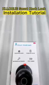 Smart Door Knob Fingerprint Door Lock Tuya App Control Keyless Entry Safety Spherical Electronic Electronic Lock