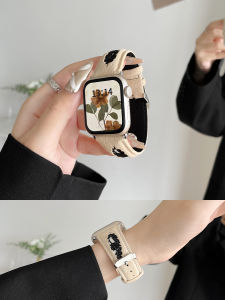 XUEZHANGJIA | Leather Window Lace Replacement Watch Strap for Ladies