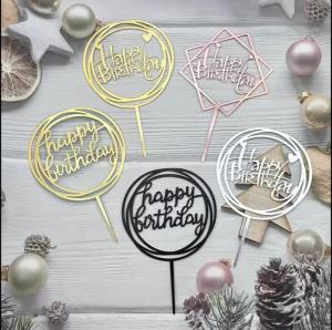 Phụ Kiện Trang Trí Bánh Hình Chữ Cái Acrylic Lớn Màu Đen Vàng Thời Trang Nhiều Kiểu Dáng Khác Nhau Dùng Cho Trang Trí Bánh