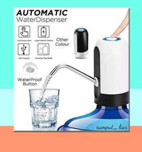 Pompa air electric dispenser usb recharger/dispenser air galon