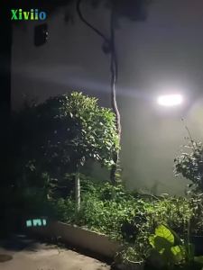 Super Bright Outdoor Three Head Solar Light 74 LED Motion Sensor Street Light Solar Flood Security Lamp for Backyard Yard Patio