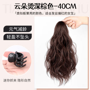 Womens Hair Extensions High Ponytail Fake High Bun Curly Short Long Braids Clip Natural Looking Heat Silk Hair Extensions