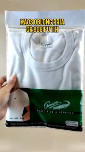 Kaos Dalam Pria Oblong O-Neck CROCODILE CR 809 Putih Isi-1Pcs