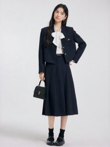 Navy Short Career Blazer