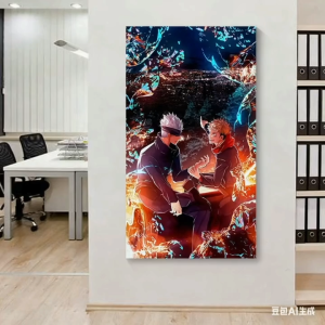 168 Vintage Character Scene Wall Sticker for Anime-Inspired Home Decor