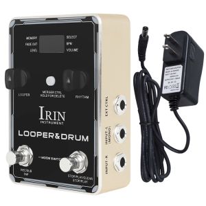 IRIN | IRIN Bàn Đạp Ghi Ta Điện Với 40 Vòng Lặp 100 Nhịp Điệu Trống 10 Máy Nhịp Hiệu Ứng Hợp Kim Nhôm Vàng Núm Điều Khiển Nút Phụ Kiện Guitar