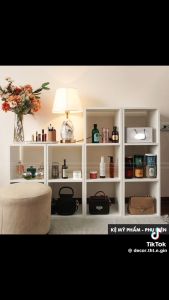 Kệ gỗ tổ ong đa năng dùng để trang trí để đồ dễ dàng lắp ráp