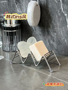 Stainless Steel Soap Holder Bathroom Organizer Draining Device Simple Design Multi-Functional Soap Box for Household Use