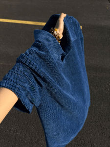 Klein Blue V-Neck Breathable Light Weight T-Shirt
