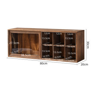 Solid Wood Chinese Antique and Curio Shelves Shelf Desktop Storage Cabinet Tea Set Tea Cup Display Cabinet Sideboards Cabinet Wall Cupboard Wall Cabinet