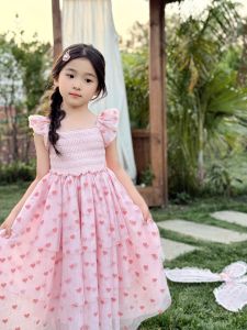 Ruffled Lace and Net Childrens Dress