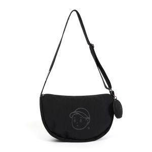 Finerworld Trendy Dumpling Bag Mens Casual Messenger Bag Couple Shoulder Water-Proof Bag Womens Large Capacity Commuter Bag