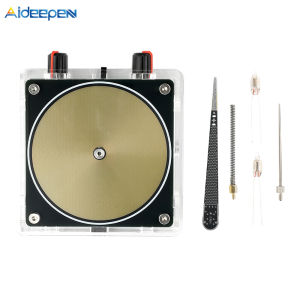 Aideepen Input Dual Mode Music Tesla Coil Music Box Artificial Lightning Touchable Audio Input Bluetooth Science Experiments AC110-220V