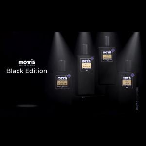 MORRIS Eau De Parfum Black Edition 100ml | Parfum Pria | Woody | Amber | Oud | Aquatic