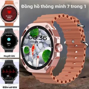 Đồng Hồ Thông Minh Màn Hình AMOLED 1.52 Inch GPS NFC Chống Nước Gọi Bluetooth Theo Dõi Sức Khỏe Theo Dõi Thể Thao Dành Cho Nam Nữ Quà Tặng Ngày Lễ