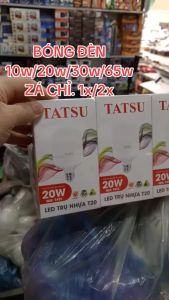 Đèn tròn chính hãng tatsu 10w 20w siêu sáng tiết kiệm điện thắp sáng 2 cái