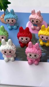 Set 3 túi mù LABUBU lông mịn LABUBU trong (dạ quang) LABUBU đục