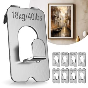 Claw Picture Hangers for Drywall Free Drywall Hooks Support 40 Lbs for Hanging Pictures Mirrors Frames No Damage HeavyDuty Wall