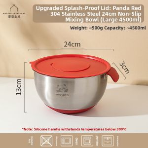 MODERN SWEETHOME | Multipurpose 304 Stainless Steel Mixing Bowl