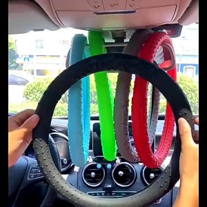 Fitgrip Steering Wheel Cover for Cars Silicone Black or Gray