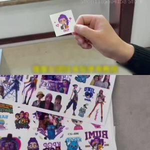 Bandai | 2026 NEW GIFT Temporary Tattoo Stickers Role Play Decor for Halloween Party Cosplay Easy Use Trendy Body Makeup Stickers