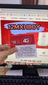 ( TẶNG QUE CHỌI SIM ) Sim 4G Siêu Data Viettel 1 Tỷ Gb Truy Cập Mạng Xã Hội Lướt Mạng Thả Ga Không Cần Nạp Tiền 12MXH100 12SD90 6T5G125 12T5G125 12SD125 6SD125 12MXH80Y 6MXH80Y . FREESHIP - CHƯA KÍCH HOẠT.