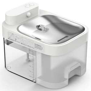 Wireless Pet Water Fountain M-01 Automatic Clean Sewage SeparationNo ConsumablesAPP ControlAnti-Dry Burning Cat Waterer 3L
