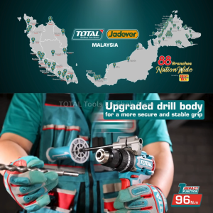 TOTAL Tools P20s 20V series 96Nm Brushless motor Cordless Impact Drill - TIDLI209686