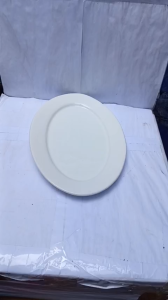 dĩa sứ oval trắng 12 inches