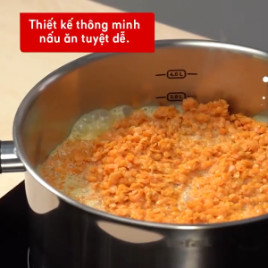 Nồi cán dài/quánh inox đáy từ Tefal Primary 16cm 1.5L (E3082235) | 18cm 2.1L (E3082375) | Nồi Inox 20cm 3L (E3084435) - Hàng Chính Hãng