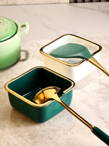 ชั้นวางของครัวเซรามิก ZUNMOS ไม่ต้องเจาะรู จัดระเบียบส้อมและตะเกียบในครัว เรียบหรู ทนทาน สำหรับใช้ในครัว