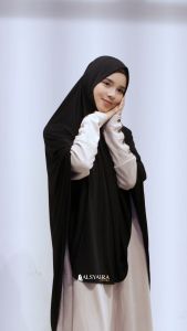 Alsyahra exclusive khimar Chin-cover azzahira eco Tencel Jersey luxe Bergo syari chin original