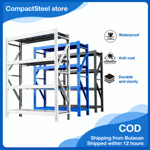 CompactSteel store 4 Hour Ship Out Large Steel Storage Rack Cold-Rolled Metal Shelf for Home Kitchen & Bodega Organizer