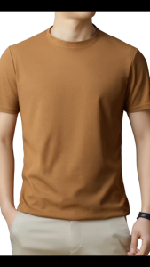 Plain Waffle fabric Slim fit Fashion Short sleeves Round neck T-shirts M-3XL