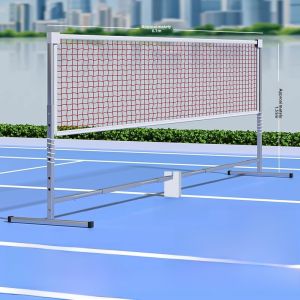 Portable Folding Badminton Net Frame Stainless Steel Indoor Court Line Net with Stand Standard Separation Net for Outdoor Use