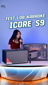 Bộ Loa Karaoke xách tay iCore S9 kèm 02 micro - Hàng chính hãng