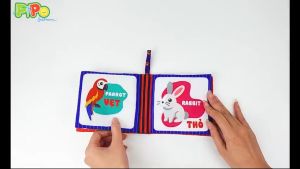 Sách Vải Sơ Sinh 12x12cm Kích Thích Thị Giác Nhiều Chủ Đề Cho Bé