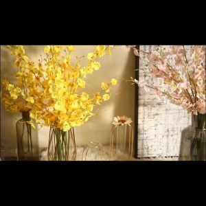 【Ready Stock/5PCS】50CM Artificial Oncidium Artificial Flower Fake Flowers Home Table Decor
