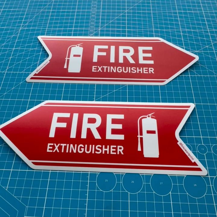 Fire Extinguisher. Premium Sticker Sign Notice Signage. Pemadam Api ...