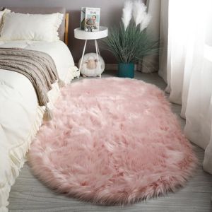 Ins Style Dyeing Oval Fleece Rug
