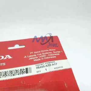 DISPAD DISCPAD REM DEPAN KAMPAS REM DEPAN GENIO VARIO 125 150 LED K59 HONDA CAKRAM Vario 150 125 DIS