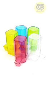 KICAU MART Cepuk Tabung Dispenser 1Pcs Isi 2 Pcs Pasang Dalam Sangkar Kandang Burung Lovebird Kenari Kacer Parkit Cepuk Cangkir Wadah Tempat Pakan Makanan Minum Burung