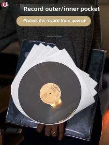 Thickened Black Vinyl Protective Inner Bag Anti-Static Dust Storage LP Bag Moisture Proof for Audio And Video Appliances Accessories