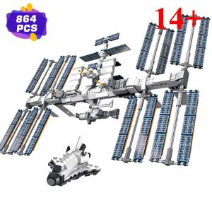 Ideas International Space Station Building Blocks Sets 21321 Compatible With Legoed ParticlesSuitable For Christmas Gifts  ﻿