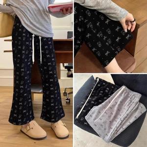 Quần Dài Thường Ngày in Họa Tiết Bướm Mỏng Không Cần Nâng Đỡ Cạp Rộng Cỡ Lớn Quần Dài Đến Mắt Cá Chân Cho Phụ Nữ Mang Thai Mùa Xuân