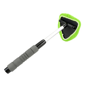 Window Scraping Mist Eliminator Car Window Cleaner Car Windshield Cleaning Brush Telescopic Window Glass Cleaner Microfiber