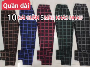 10 CÁI QUẦN DÀINỮ 5 MÀU KHÁC NHAU. BAOĐỔITRẢ.TẶNG QUÀ.VẢI CO GIÃN. 47 ĐẾN 70KG VỪA