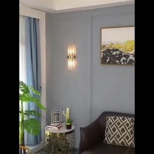 Retail and wholesale Crystal Wall Lamp Living Room Background Corridor Bedroom Post -Modern Luxury Sconce Light