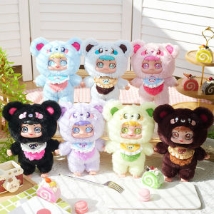 Sweetheart Tea Party Series Cartoon Plush Doll Vinyl Face Cute Trendy Blind Box Handmade Children Girl Day Gift Doll Plush Toy (Random One)