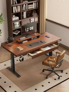 QIANTONG | Solid Wood Electric Height-Adjustable Table Electronic Sports